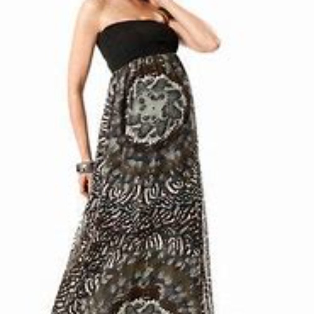 Gorgeous MM Couture for Pea in the Pod maternity maxi. Sz L. New w/out tags